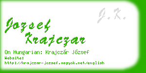 jozsef krajczar business card