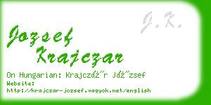 jozsef krajczar business card